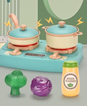 360Home Simulation Kinderküche Spielzeugset Kochset KüchePaketgröße: 70.5cm*48.5cm*67cm  Sofortiger Rauch nach Zugabe von Wasser für ein realistischeres Kocherlebnis.  Drei  Batterien für Gasbrenner zum Einschalten und Spielen.  Zart polierte Oberfläche u